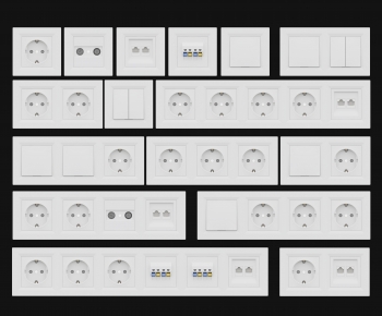 Modern Switch Socket Panel-ID:995770932