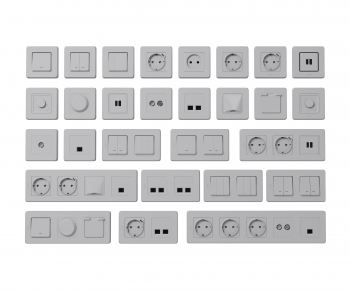 Modern Switch Socket Panel-ID:466423996