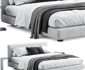 Modern Double Bed-ID:537630089