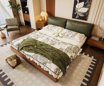 French Style Double Bed-ID:801991948