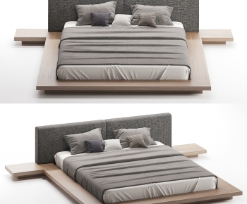 Modern Double Bed-ID:734025002