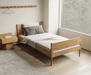 Modern Single Bed-ID:387267114