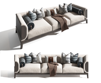 New Chinese Style Three-seat Sofa-ID:148807055