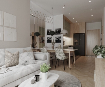 Nordic Style A Living Room-ID:832793954