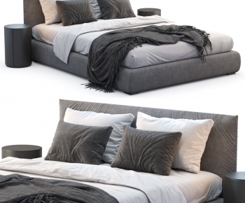 Modern Double Bed-ID:479374896