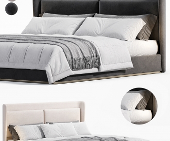 Modern Double Bed-ID:458761938