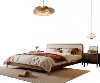 Modern Double Bed-ID:698753128