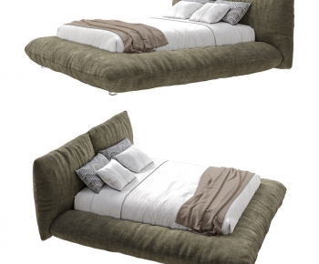 Modern Double Bed-ID:504880918