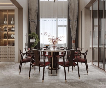 New Chinese Style Dining Room-ID:216907981