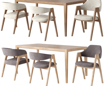 Modern Dining Table And Chairs-ID:989420411