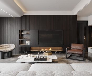 Modern A Living Room-ID:214078905