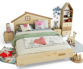 Modern Child's Bed-ID:819386966