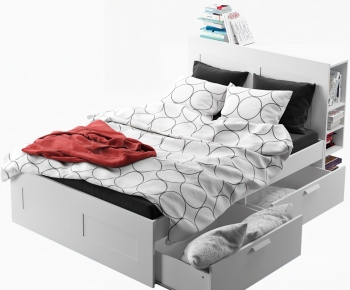 Modern Double Bed-ID:571300987