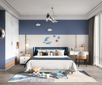 Modern Boy's Room And Son's Room-ID:140950922