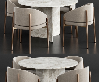 Modern Dining Table And Chairs-ID:606771951