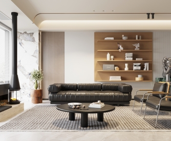 Modern A Living Room-ID:674825917