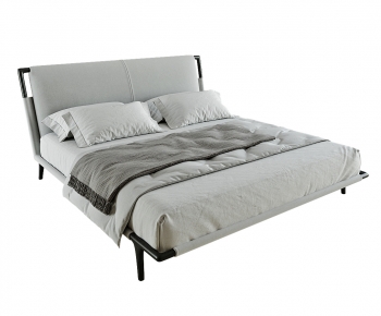 Modern Double Bed-ID:101038931