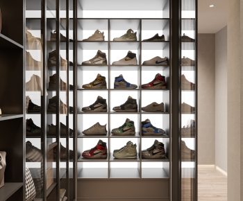 Modern Clothes Storage Area-ID:490091098