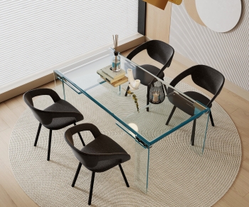 Modern Dining Table And Chairs-ID:887192015