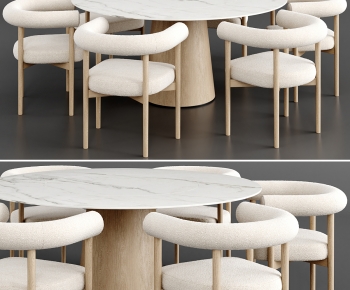 Modern Dining Table And Chairs-ID:612771037