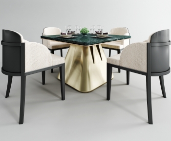 Modern Dining Table And Chairs-ID:566210037