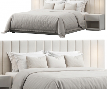 Modern Double Bed-ID:344779017