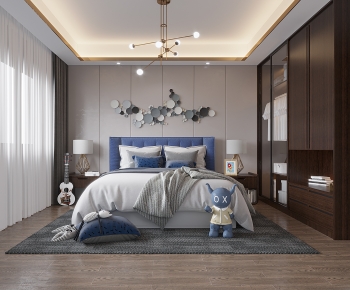 Modern Boy's Room And Son's Room-ID:407094967