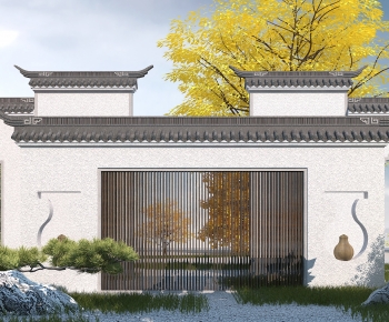 Chinese Style Landscape Wall-ID:742764953