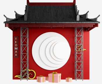 New Chinese Style Building Component-ID:212338924