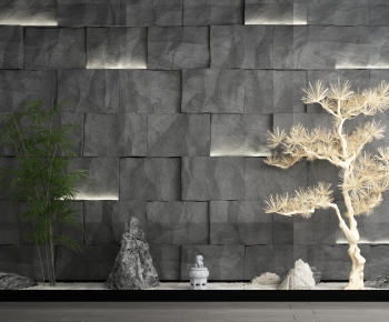 New Chinese Style Landscape Wall-ID:318878897