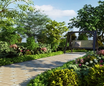 Modern Park Landscape-ID:219338896