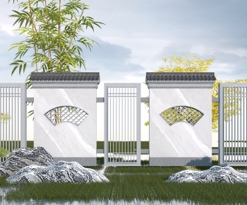 New Chinese Style Landscape Wall-ID:333012107