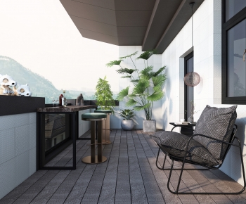 Modern Leisure Balcony-ID:909657965