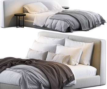 Modern Double Bed-ID:346990112