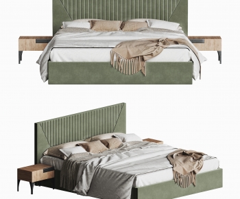 Modern Double Bed-ID:374095924