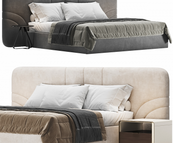 Modern Double Bed-ID:918987994