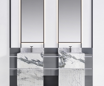 Modern Bathroom Cabinet-ID:873922116