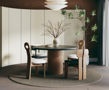 Wabi-sabi Style Dining Room-ID:951010945