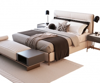 Modern Double Bed-ID:119503977