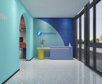 Modern Office Reception Desk-ID:542496929