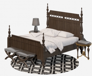 American Style Double Bed-ID:554646022