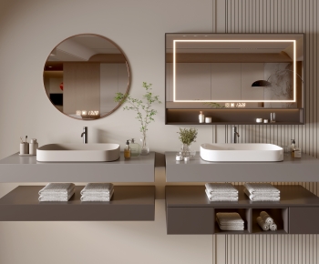 Modern Bathroom Cabinet-ID:393619552