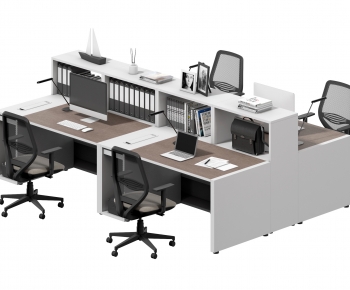 Modern Office Desk And Chair-ID:216382984