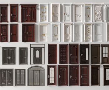 European Style Single Door-ID:609976051