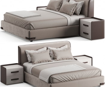 Modern Double Bed-ID:584011085