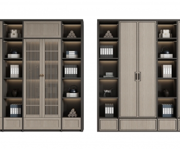 New Chinese Style Bookcase-ID:389273888