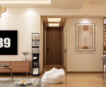 Modern A Living Room-ID:667632102