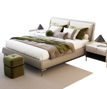 Modern Double Bed-ID:641374116