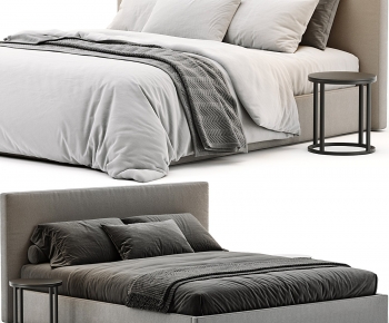 Modern Double Bed-ID:668288954