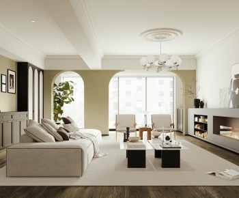 Modern A Living Room-ID:599620365